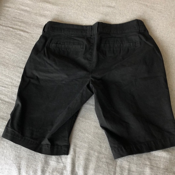 Old Navy black, Bermuda length shorts. - Picture 2 of 3